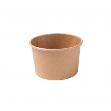 Cupe biodegradabile inghetata, carton natur cu PLA, 75 ml, set 50 buc