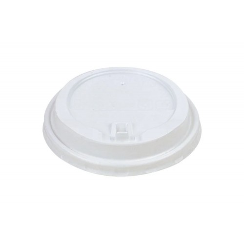 Capace albe inchise Tab pentru pahare carton 10/12/16/20 oz, Ø 90 mm, PP, set 100 buc