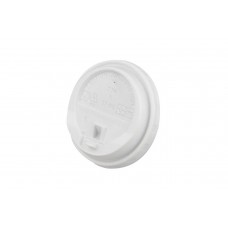 Capace albe inchise Tab pentru pahare carton 6/8 oz, Ø 80 mm, PP, set 100 buc