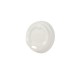 Capace biodegradabile albe cu orificiu pentru pahare carton 4 oz, Ø 60 mm, CPLA, set 50 buc