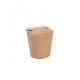 Cutii biodegradabile Asia paste/noodles, carton maro cu PLA, 400 ml, set 50 buc