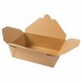 Cutii biodegradabile maro, carton cu ceara, 1500 ml, set 180 buc