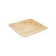 Farfurii biodegradabile patrate, frunze de palmier, 18x18 cm, set 25 buc