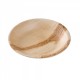 Farfurii biodegradabile rotunde adanci, frunze de palmier, Ø 18 cm, set 25 buc