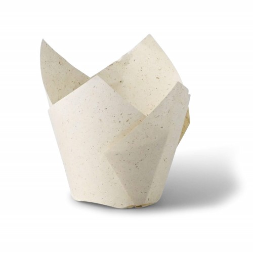 Forme biodegradabile lalea pentru muffins/briose, hartie iarba, Ø 5 cm, set 230 buc Forme biodegradabile lalea pentru muffins/briose, hartie iarba, Ø 5 cm, set 230 buc