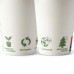 Pahare albe imprimate, vending, carton cu PLA, 180ml/7.5oz, Ø 70 mm, set 50 buc