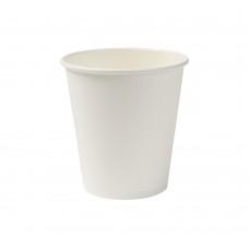 Pahare biodegradabile albe, carton, 300ml/10oz, set 50 buc