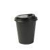 Pahare biodegradabile negre, carton, 240ml/8oz, set 50 buc