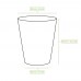Pahare kraft natur, carton cu PLA, 240ml/8oz, Ø 80 mm, set 50 buc