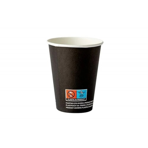 Pahare negre, carton cu PE, 480ml/16oz, set 50 buc Pahare negre, carton cu PE, 480ml/16oz, set 50 buc