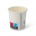 Pahare premium albe, carton cu PE, 120ml/4oz, Ø 62 mm, set 50 buc