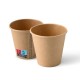 Pahare premium kraft natur, carton cu PE, 180ml/6oz, Ø 80 mm, set 50 buc