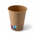 Pahare premium kraft natur, carton cu PE, 300ml/10oz, Ø 90 mm, set 50 buc