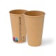 Pahare premium kraft natur, carton cu PE, 480ml/16oz, Ø 90 mm, set 50 buc
