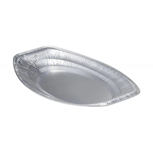 Platou oval aluminiu V2, 43x28.6x3 cm, set 160 buc