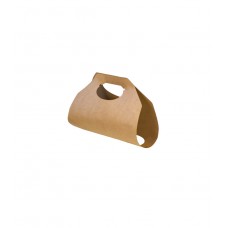 Suport cu maner 2 pahare, carton maro, set 50 buc