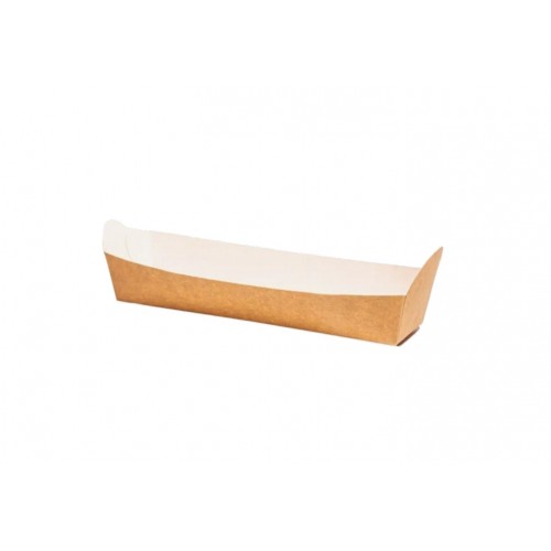 Tavite bagheta, carton natur, 25x6 cm, set 100 buc